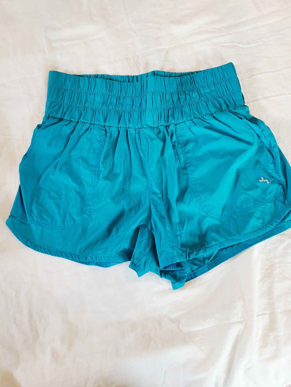 Joy Lab Shorts High Waisted Size Medium-2 Pairs Pink Teal - Picture 3 of 9